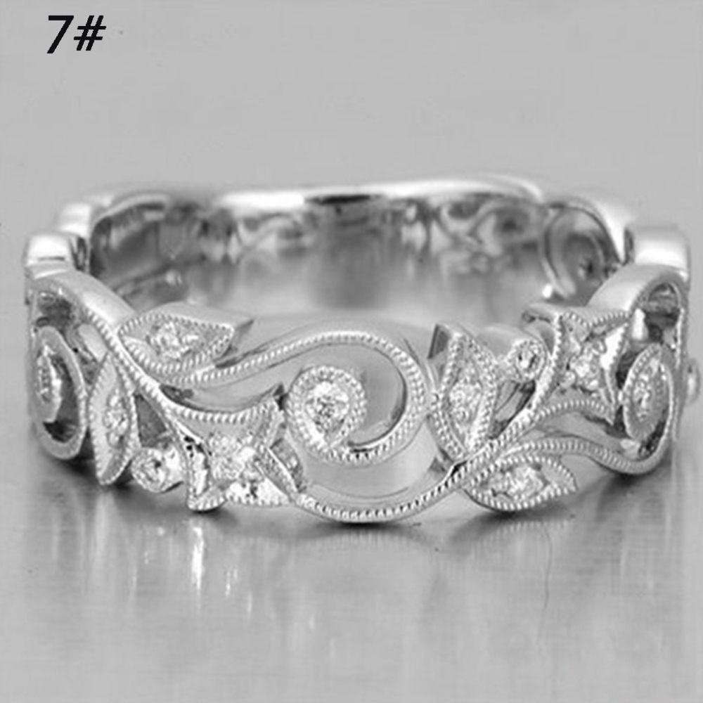 925 Sterling Silver White Topaz Ring - Picture 6 of 8